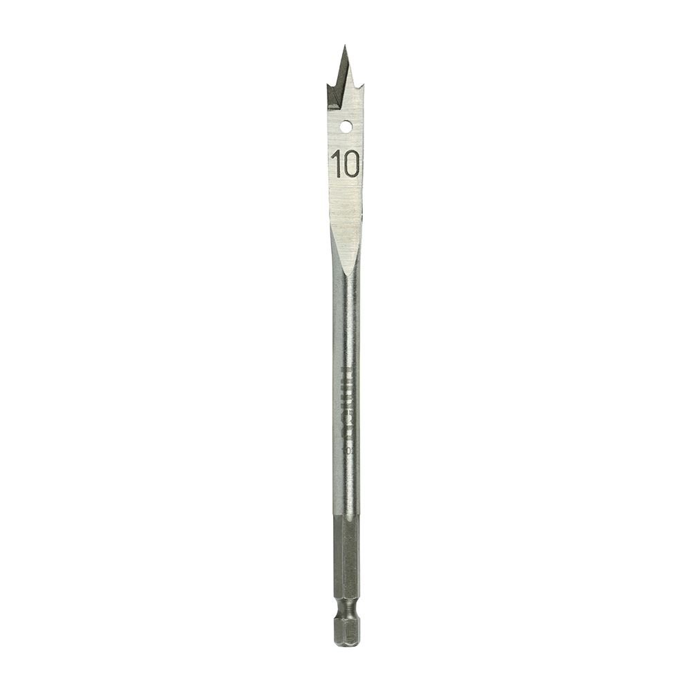 Timco フラット木工ドリルビット 10.0 x 152mm 炭素鋼製