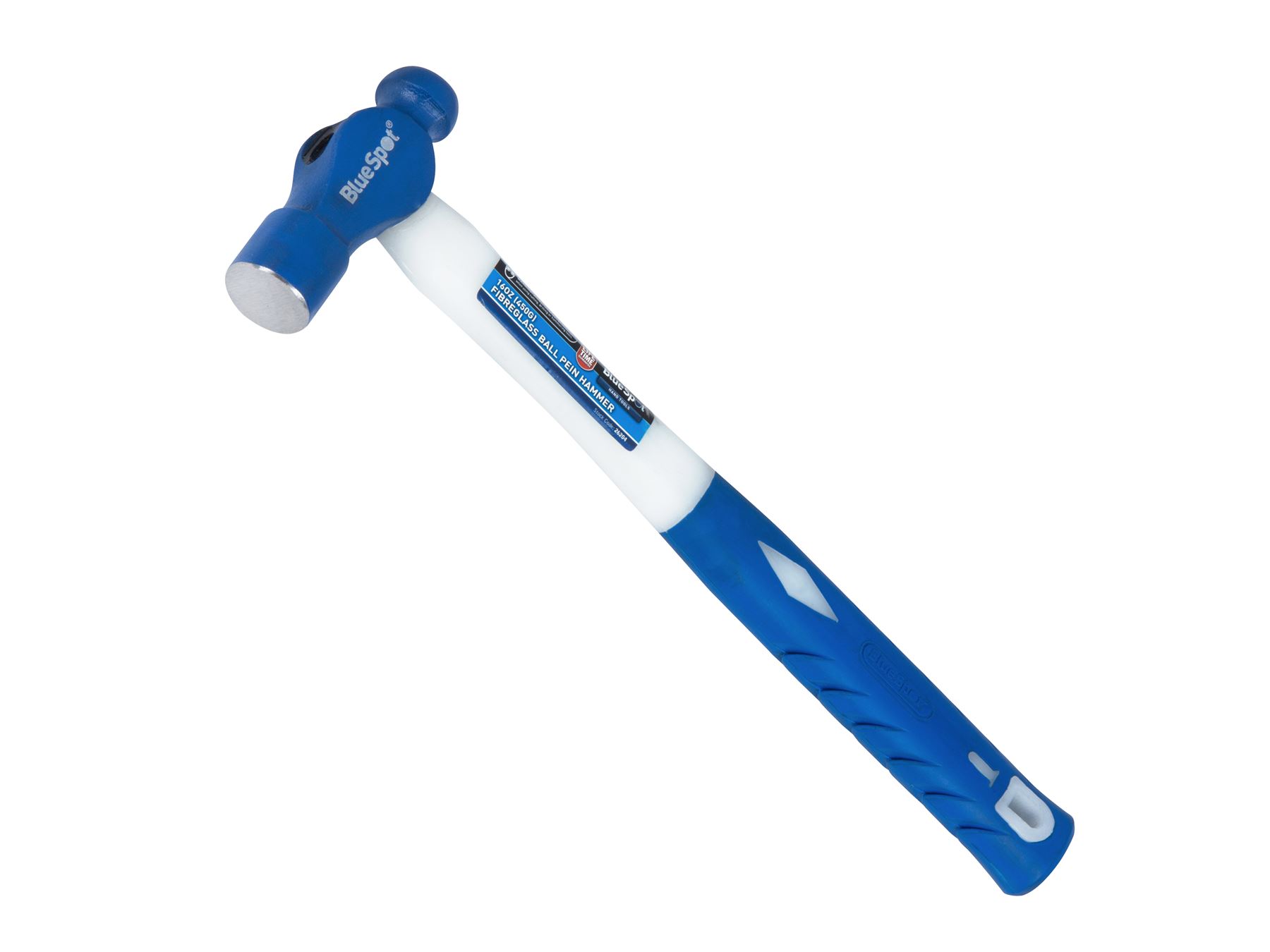 Blue Spot Tools 16oz Fibreglass Ball Pein Hammer, 450g