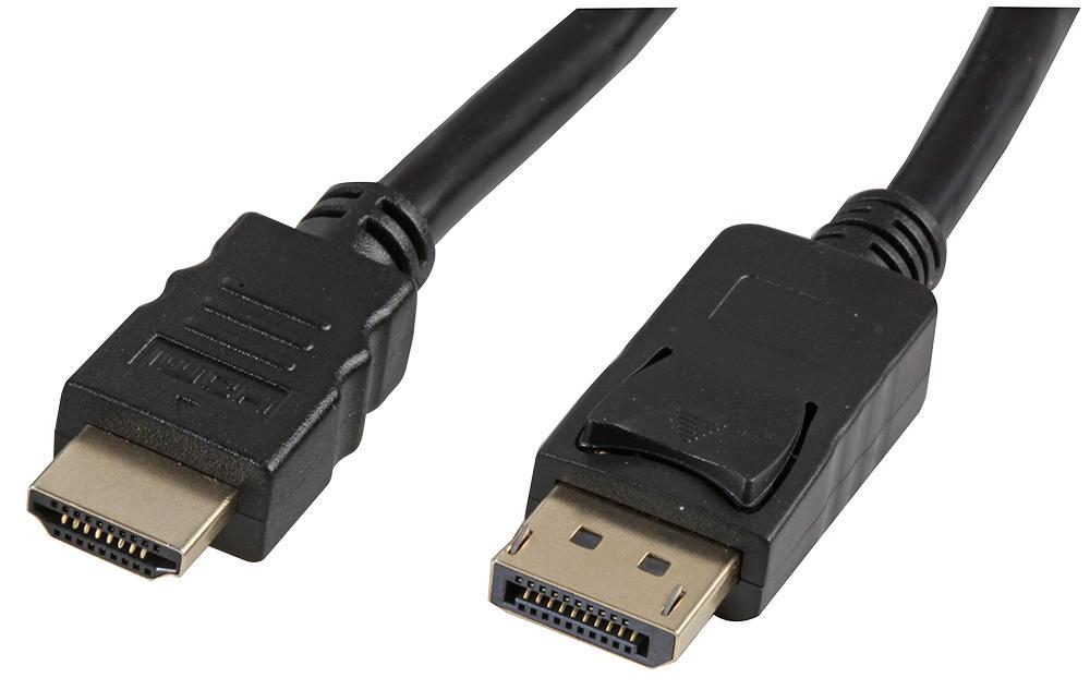 PRO SIGNAL DisplayPort to HDMI Cable, 2m, Black
