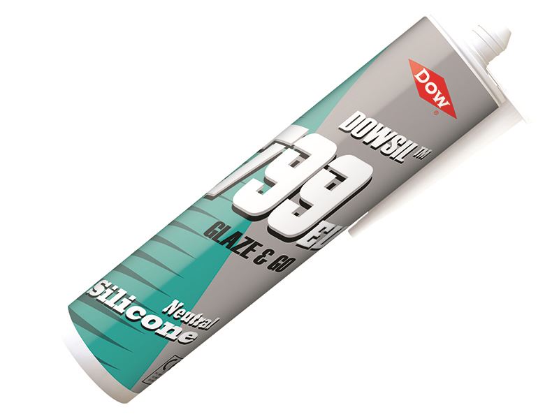 Dowsil 799 Glaze & Go Silicone Sealant, White, 310ml