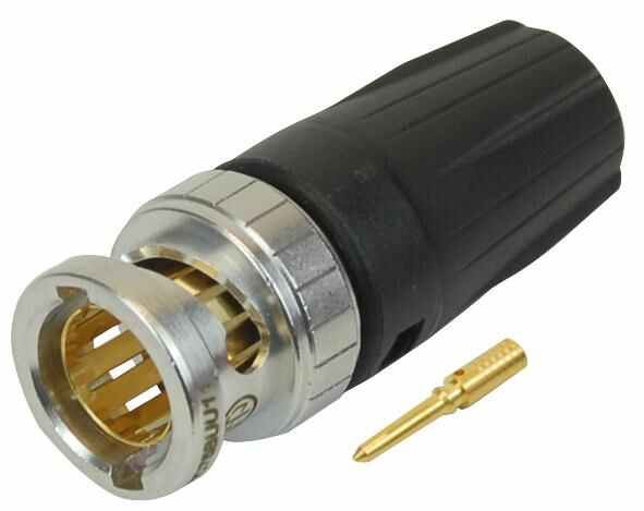 NEUTRIK - Penyambung BNC 75 ohm HD Plug RearTWIST untuk Kabel hingga 7.3mm