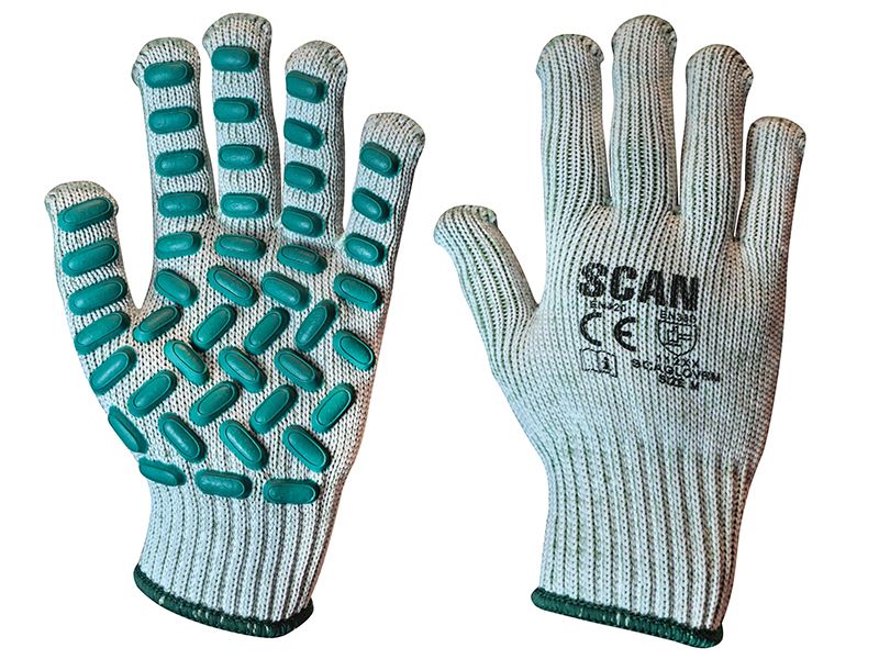Gants résistants aux vibrations Scan en mousse de latex - Taille moyenne (8)