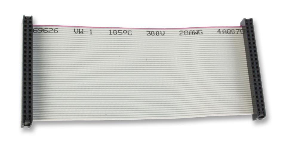 Amphenol 10-Way Female to Female Ribbon Cable, 300mm, 2.54mm Pitch