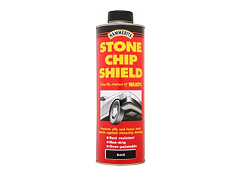 Hammerite Stonechip Shield, Protector Antigravillas Negro, 1 Litro