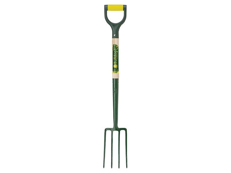 Bulldog Evergreen Border Vork met Ergonomische Greep, Koolstofstaal