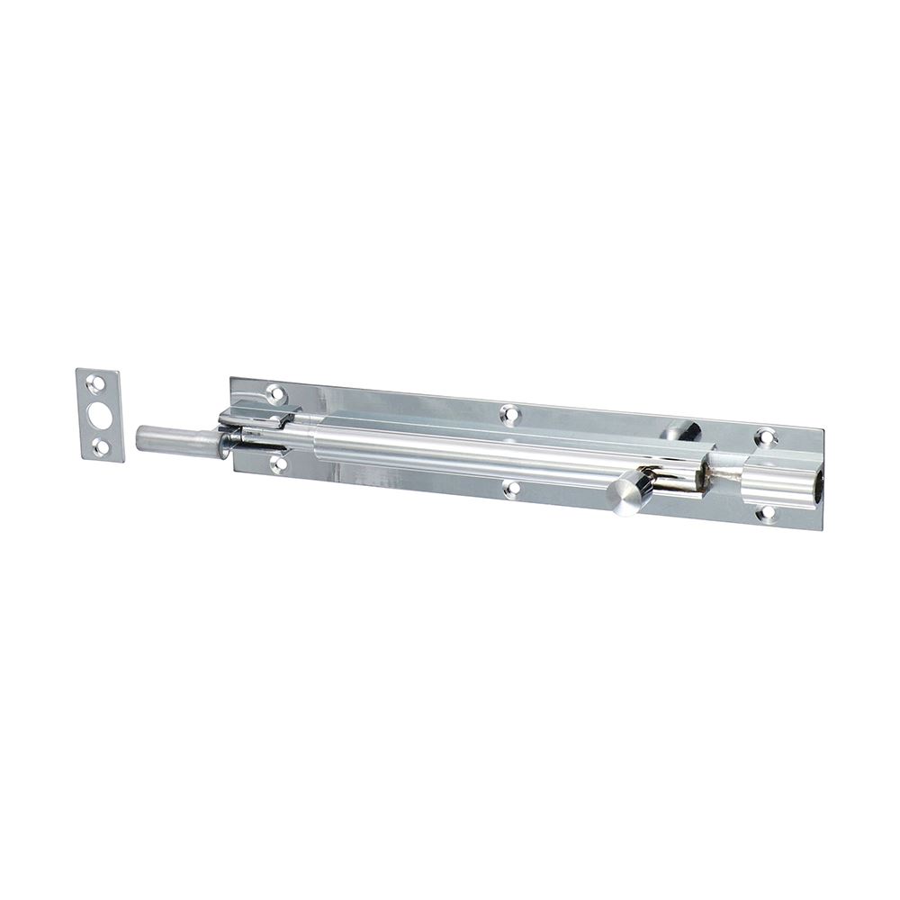 Verrou cylindrique encaissé Timco, chromé poli, 150 x 25mm