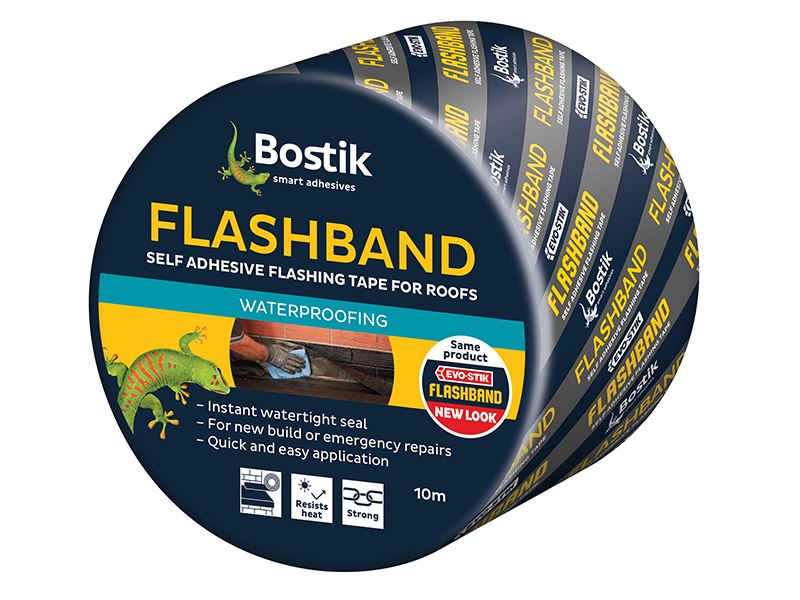 EVO-STIK Flashband Roll, Grey, 100mm x 10m, Self-Adhesive Flashing