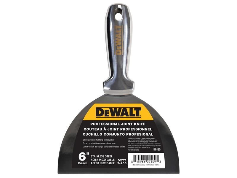 DEWALT 150mm Stainless Steel Jointing & Filling Knife (6in)