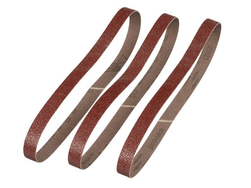 IRWIN Powerfile Sanding Belt 13 x 455mm, 60 Grit, Pack of 3
