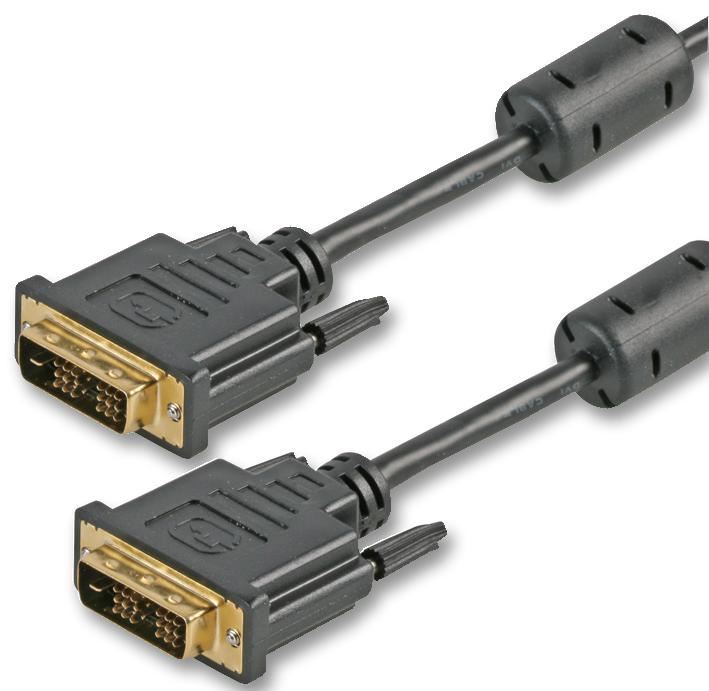 PRO SIGNAL DVI-D Single Link kabel Samec-Samec, 0,5 m, černý