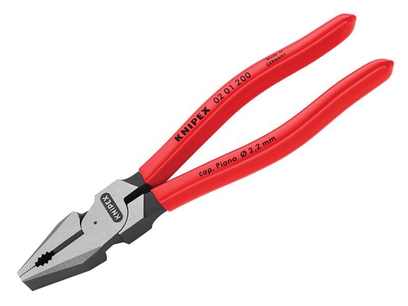 Knipex Alicate Universal de Alavanca Alta com Cabo em PVC, 200mm