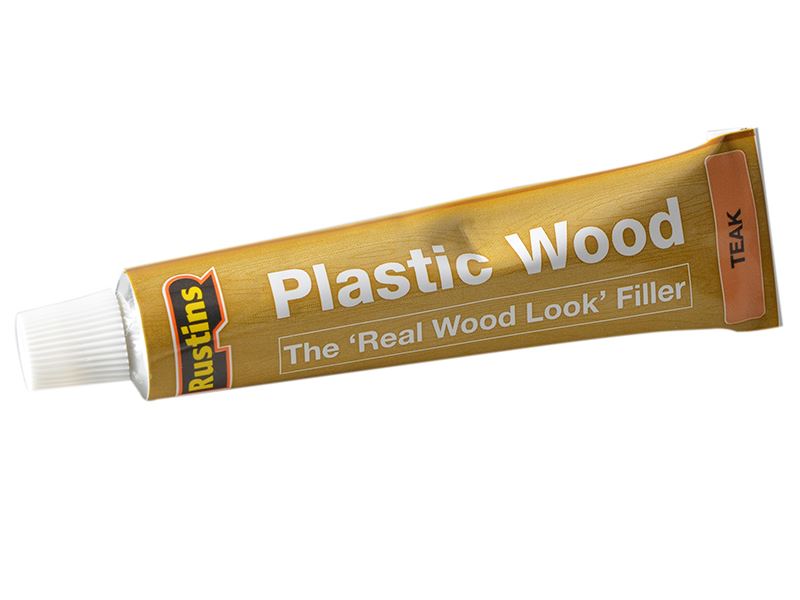 Rustins Plastic Wood Tube, Teak, 20g