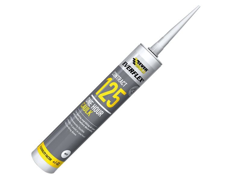 Everbuild Sika One Hour Caulk 380ml - White