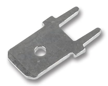 Connecteur FASTON droit pour PCB, 6,35mm x 0,81mm, Laiton étamé - TE CONNECTIV
