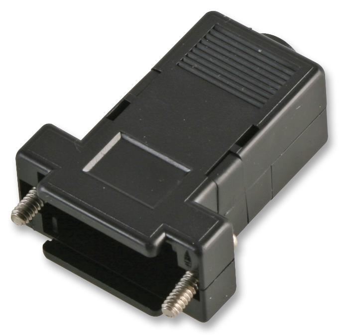 PRO POWER - D-Sub-Haube 9-fach schwarz, zusammenklappbar