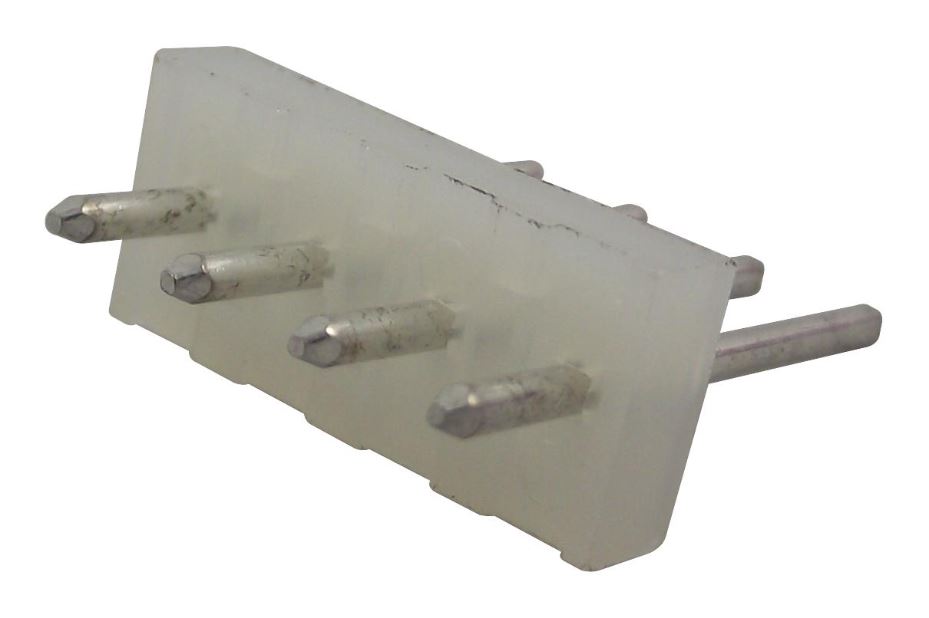 MOLEX 0.156 Round Pin Header, 4 Way, 3.96mm Pitch