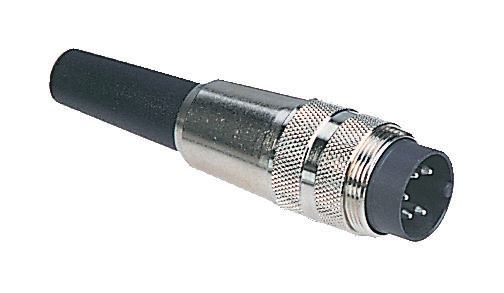 BINDER 680 Serie 5-Way Manlijke Ronde Connector Plug, 60V/6A
