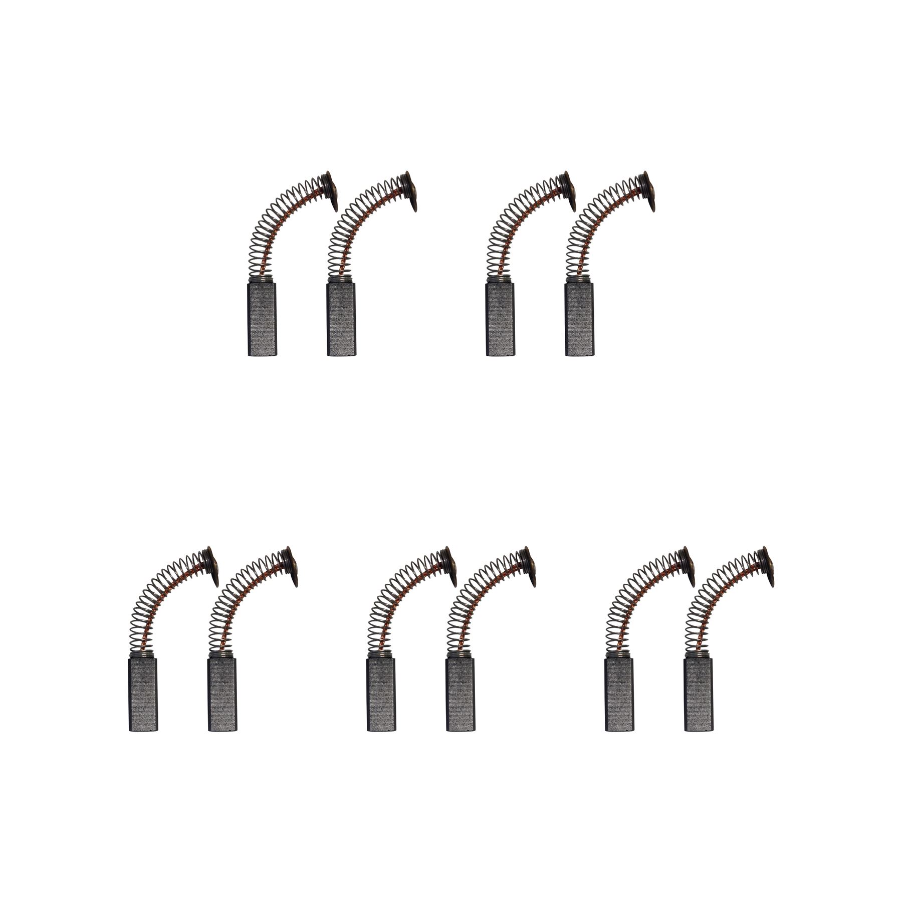 CarbonBr ルワンタ・ケンウッドミキサー用 カーボンブラシ5セット サイズ5.5x7.2x19.5mm