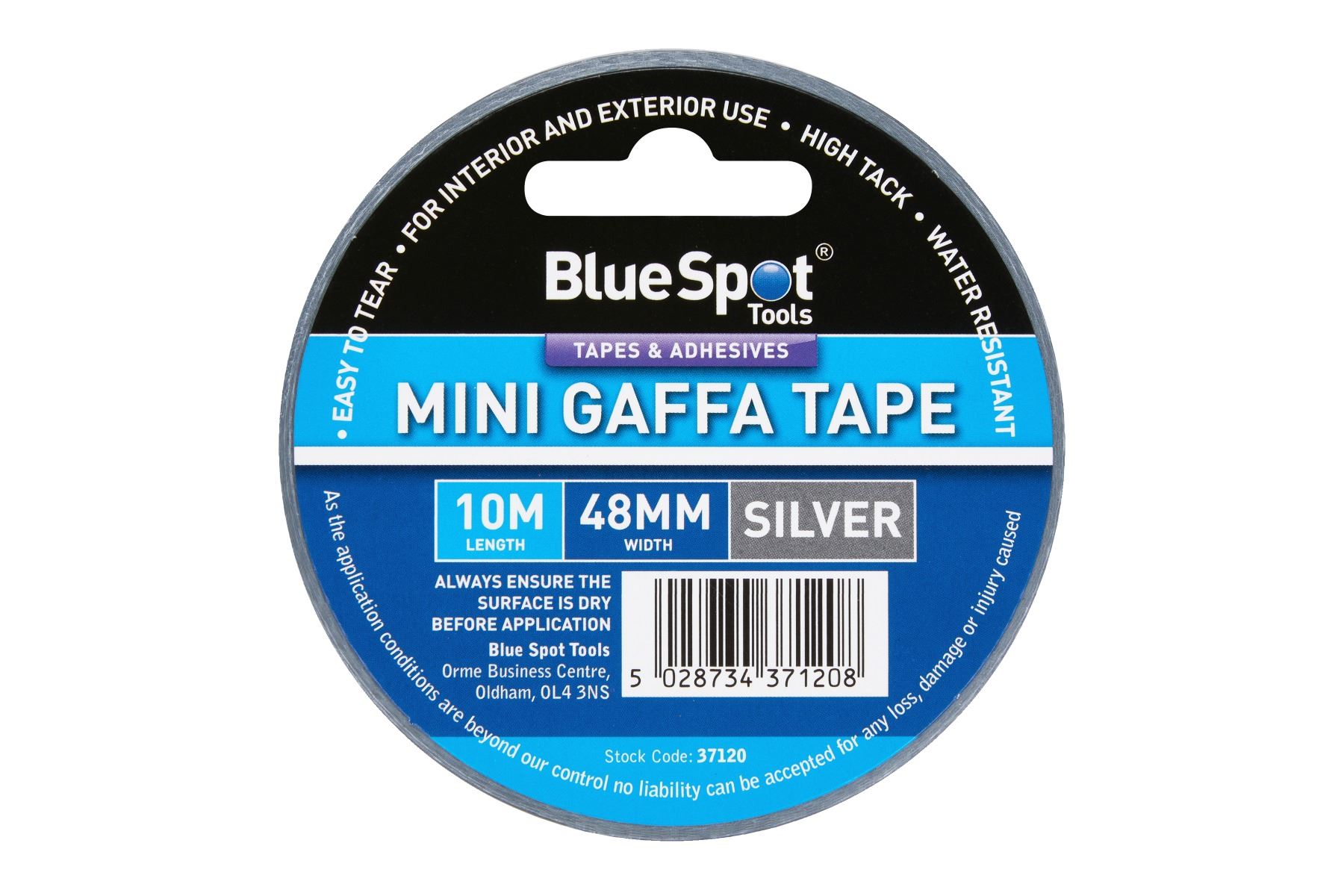 Blue Spot Tools 48mm x 10M Silver Gaffa Tape