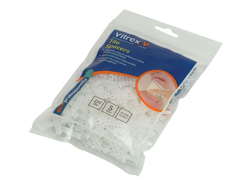 Vitrex 4mm Floor Tile Spacers, Pack of 250