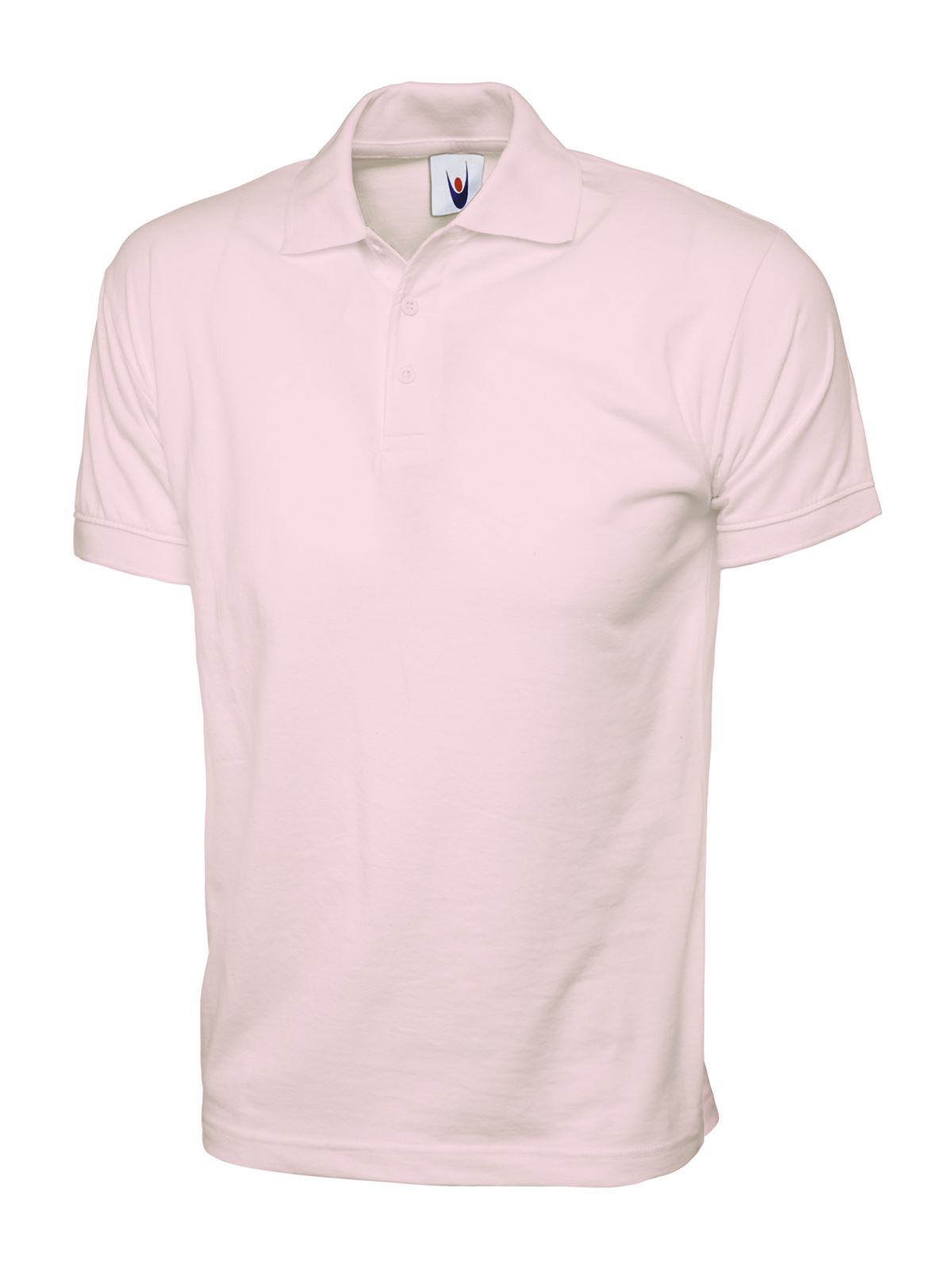 Uneek Unisex Jersey Polohemd - 100% Baumwolle - Rosa - Größe M