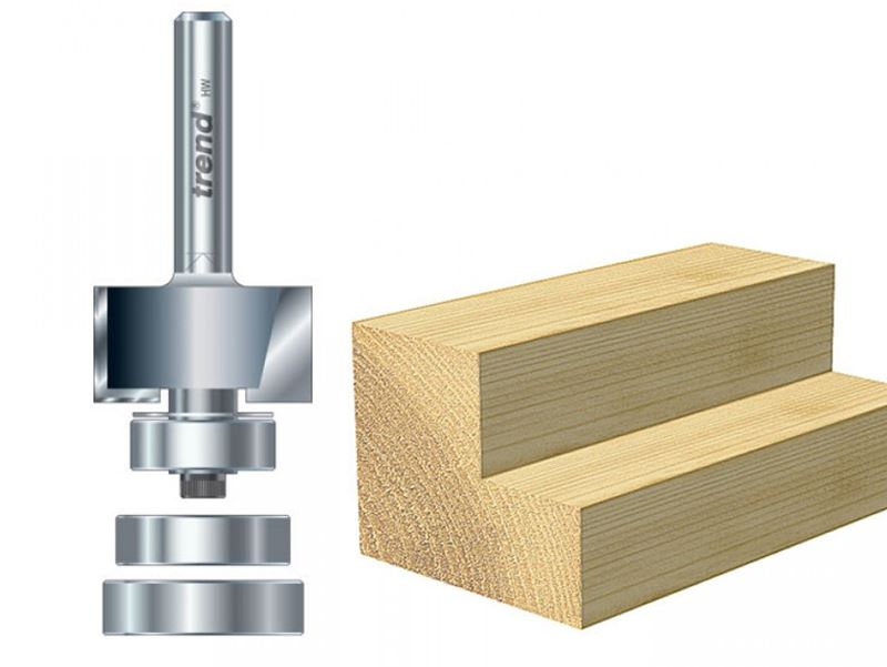 Trend 46/44 TCT Fréza na dlabání s vodící ložiskem, 24mm x 12,7mm