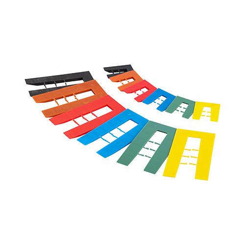 Timco Assorted Horseshoe Shims, Polypropylene, 1.0-6.0mm, 200pc