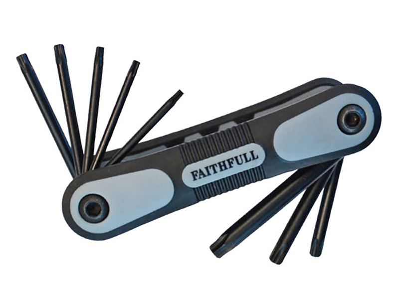 Faithfull 8-Piece Folding Star Key Set (TX9-TX40)