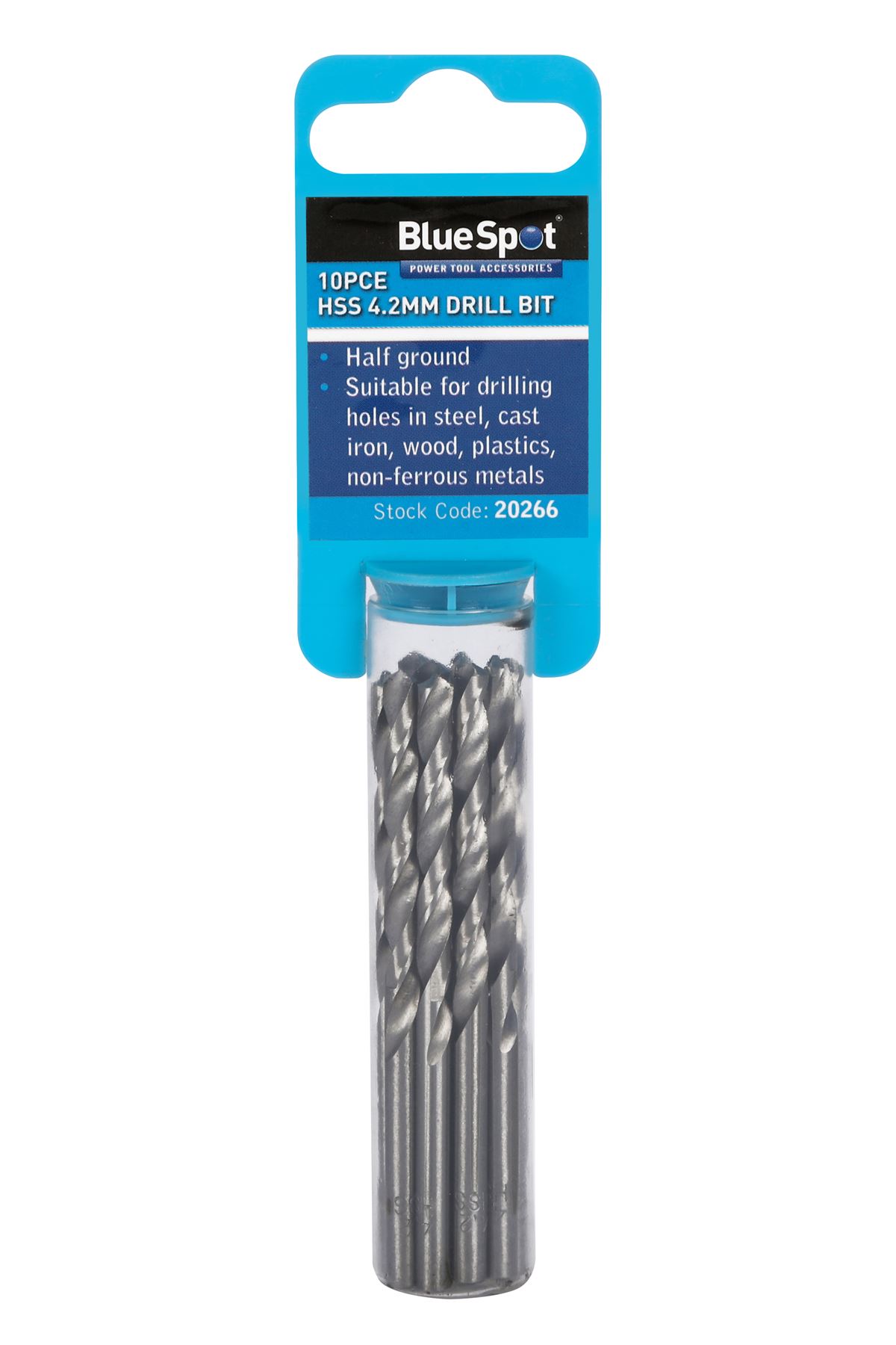 Blue Spot Tools 10-Piece 4.2mm HSS Drill Bit Set