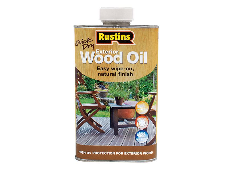 Rustins Quick Dry Exterior Wood Oil, 500ml