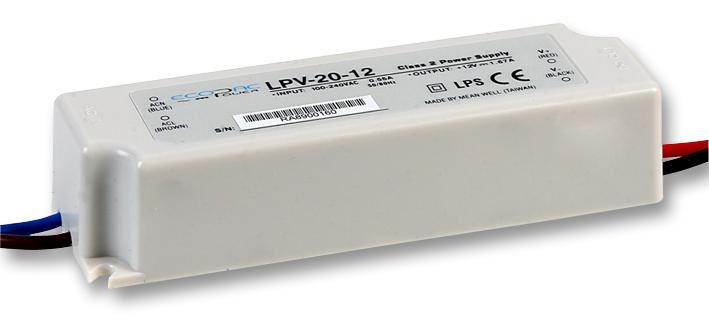 Alimentation LED étanche MEAN WELL 20W 15V 1,33A IP67