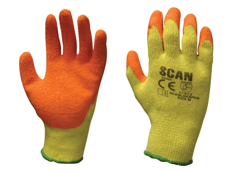 Scan Knitshell ラテックスパームグローブ サイズ8 M (12組入り)