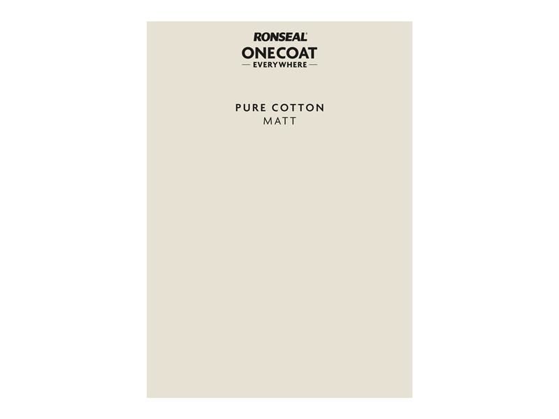 Ronseal Peel & Stick Everywhere Paint Swatch - Pure Cotton