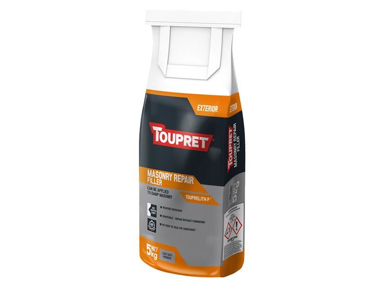 Toupret Exterior Masonry Repair Filler, 5kg