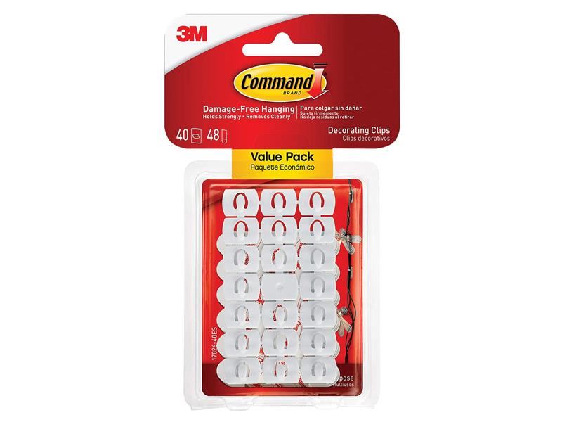 Command™ Clip per Decorazione Bianchi, Confezione da 40