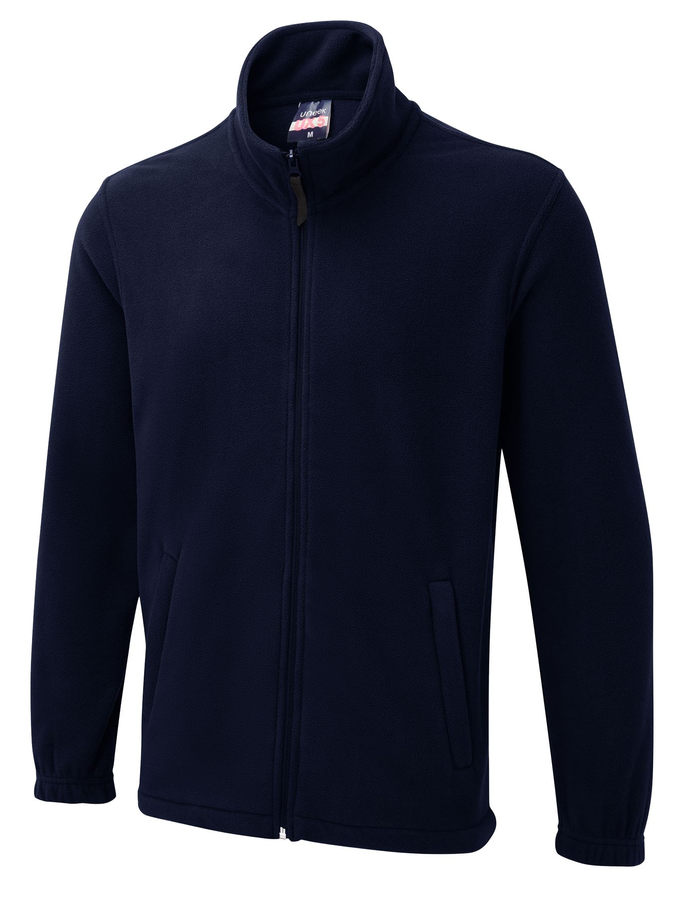 Uneek UX Full Zip Fleece - Navy, XL - Anti-Pill