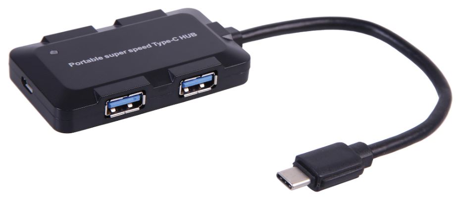 DYNAMODE 2-in-1 USB-C 4-Poorts USB 3.0 Hub