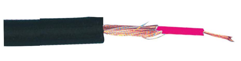 PRO POWER Câble audio blindé monopaire, Noir, 3.0mm, 100m