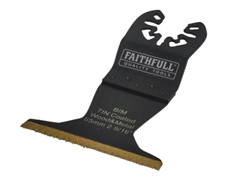 Faithfull 바이메탈 플러시 커팅 TiN 코팅 블레이드, 65mm
