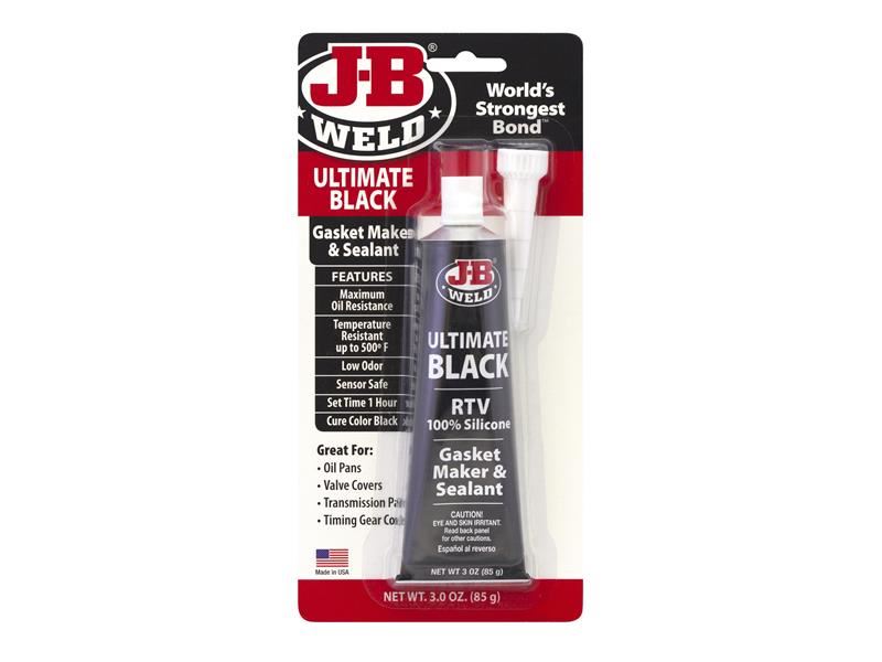 J-B Weld Sostituzione Guarnizioni & Sigillante in Silicone, Nero, 85g