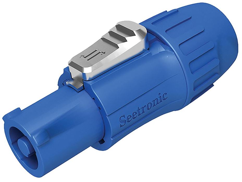 SEETRONIC Tomada de Energia Azul Bloqueável, 250V AC, 20A, IP65