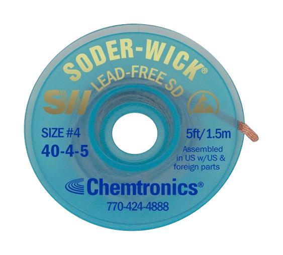 Chemtronics Soder-Wick Lead-Free Desoldering Braid, 2.8mm x 1.5m