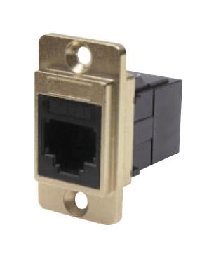 CLIFF Connecteur Double Entrée RJ11 Cat3 à Cadre Nickel, Modèle Mince