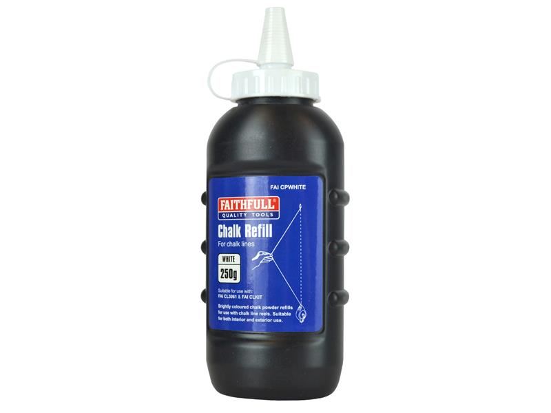 Faithfull White Chalk Powder 250g for Chalk Lines