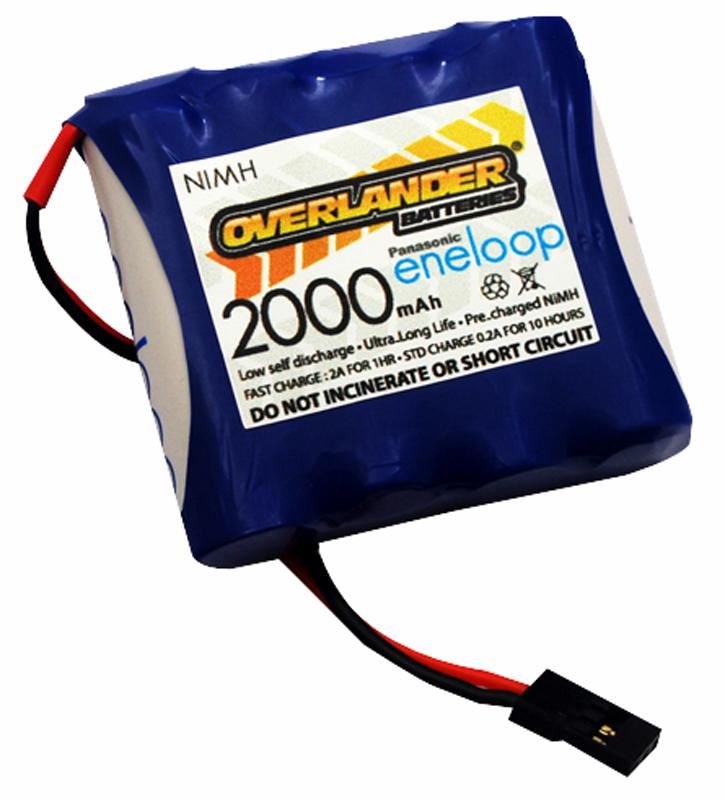 Overlander Eneloop AA 4.8V 2000mAh NiMH RC Battery Pack