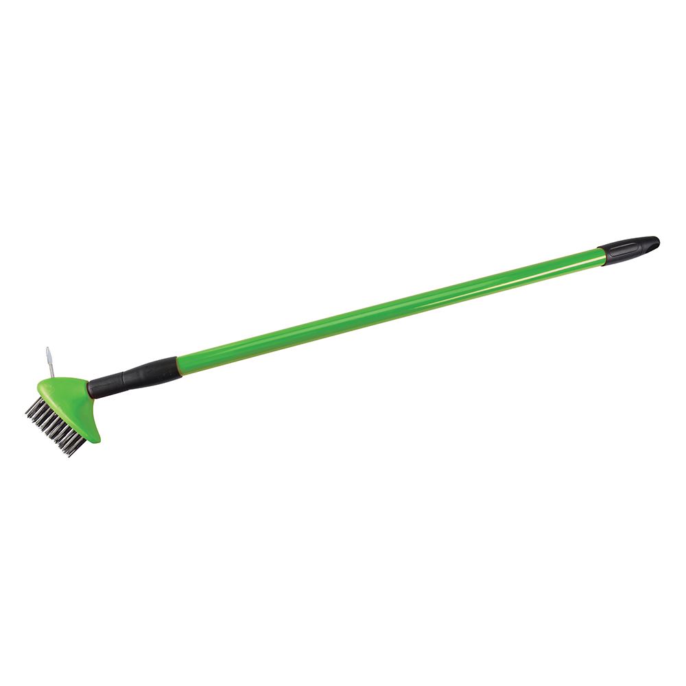 Brosse à mauvaises herbes pour terrasses Silverline, réglable 0,8-1,4 m, fil d’