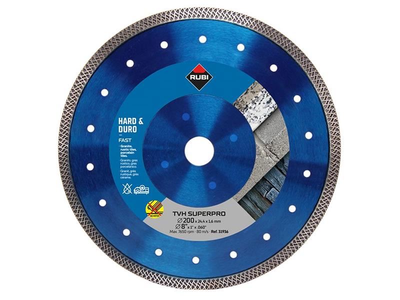 RUBI TVH200 SUPERPRO ダイヤモンドブレード 硬質材用 200mm