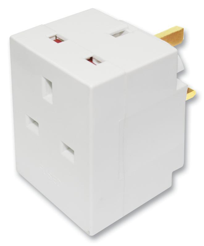 MASTERPLUG - Adaptor 3 Lubang (Fius) Untuk Palam UK