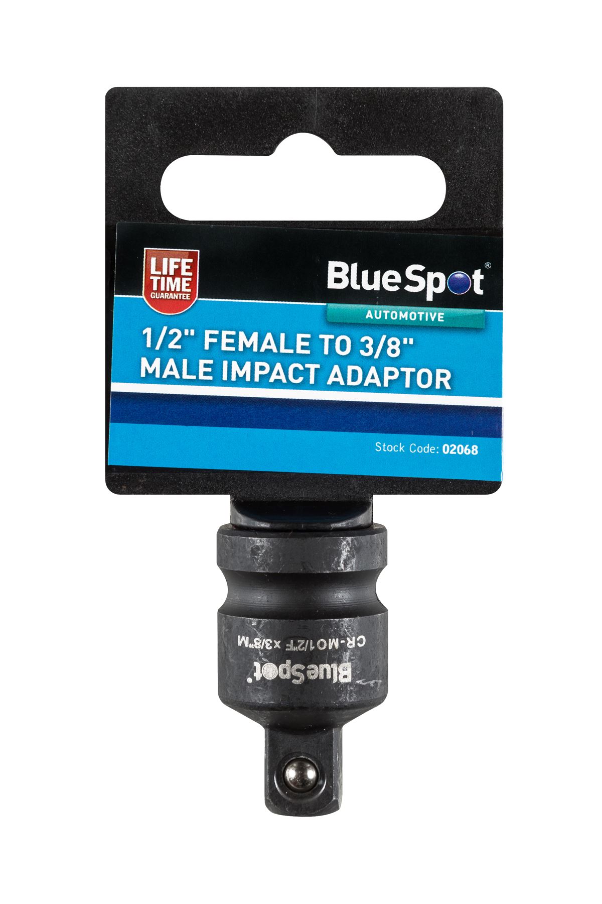 Blue Spot Tools 1/2″ to 3/8″ Impact Adaptor, Chrome-Molybdenum