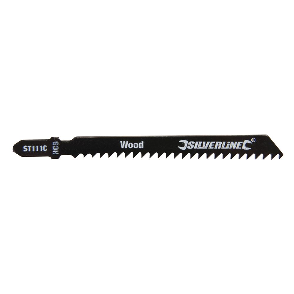 Lames de scie sauteuse Silverline pour bois, lot de 5, longueur 75mm